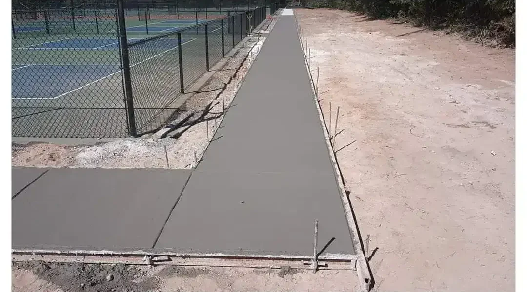 Concrete contractor from Big D's Concrete LLC pouring a stamped patio in Atlanta GA