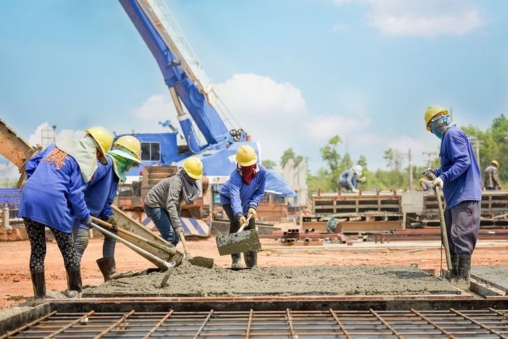 concrete Per Yard slab foundation pouring process job site